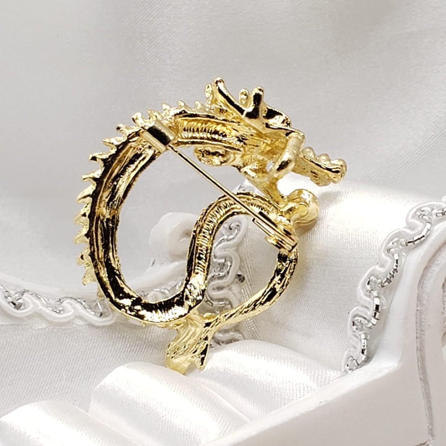 Elegant Dragon Brooche