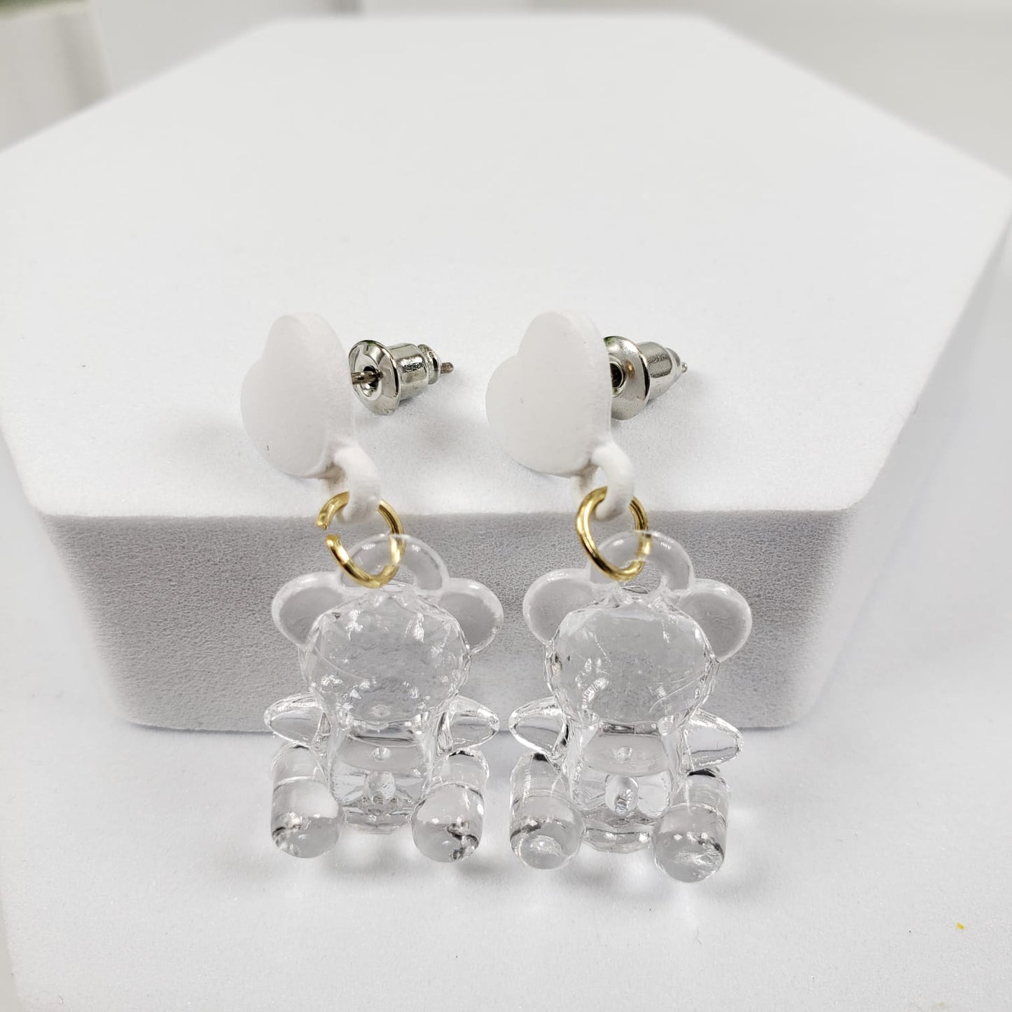 Multicolor Bear Stud Earrings (ESE 1029)