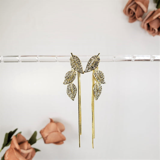 Leaf Tassel Dangle Earrings (EDE 2303)