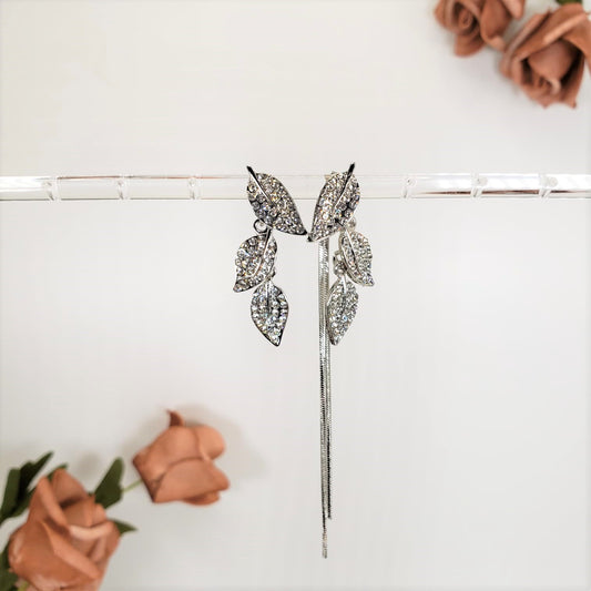 Leaf Tassel Two Ways Dangle Earrings (EDE 2314)