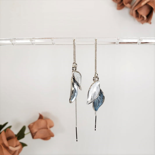 Leaf Colour Contrast Dangle Earrings (EDE 2305)