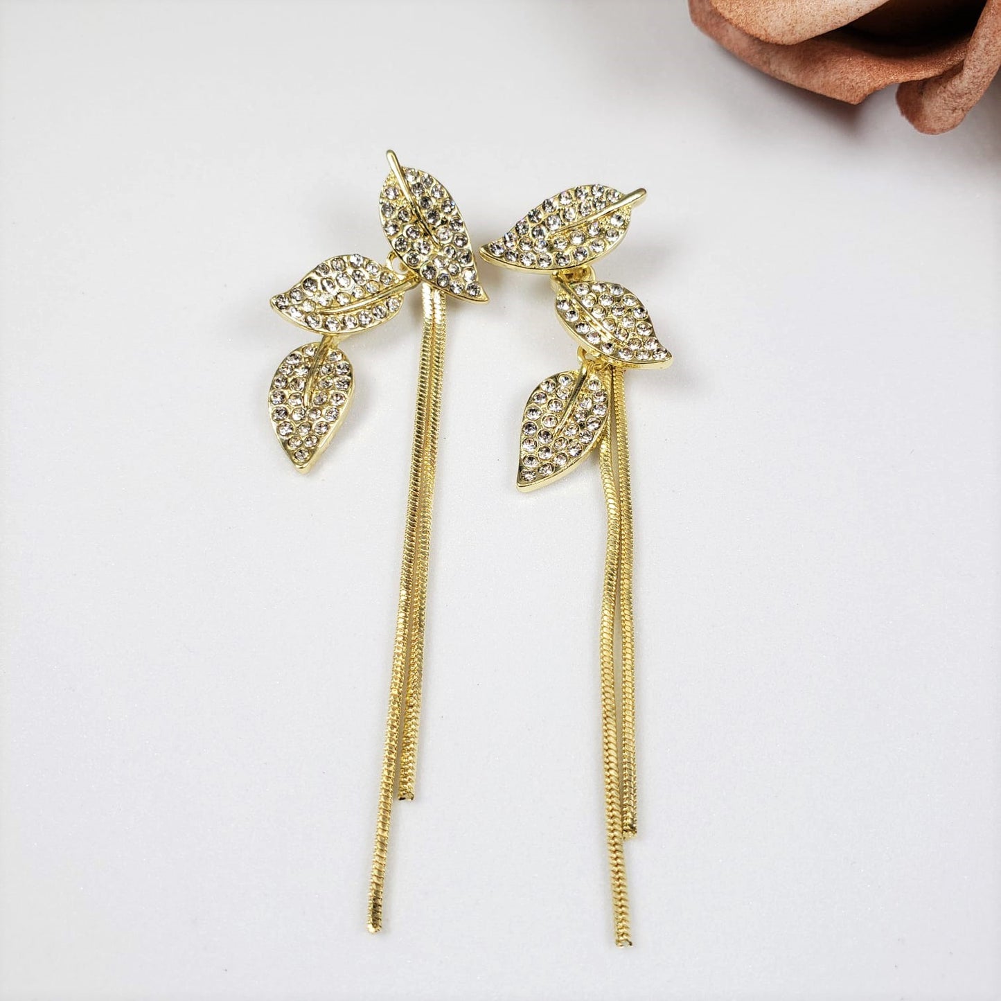 Leaf Tassel Dangle Earrings (EDE 2303)