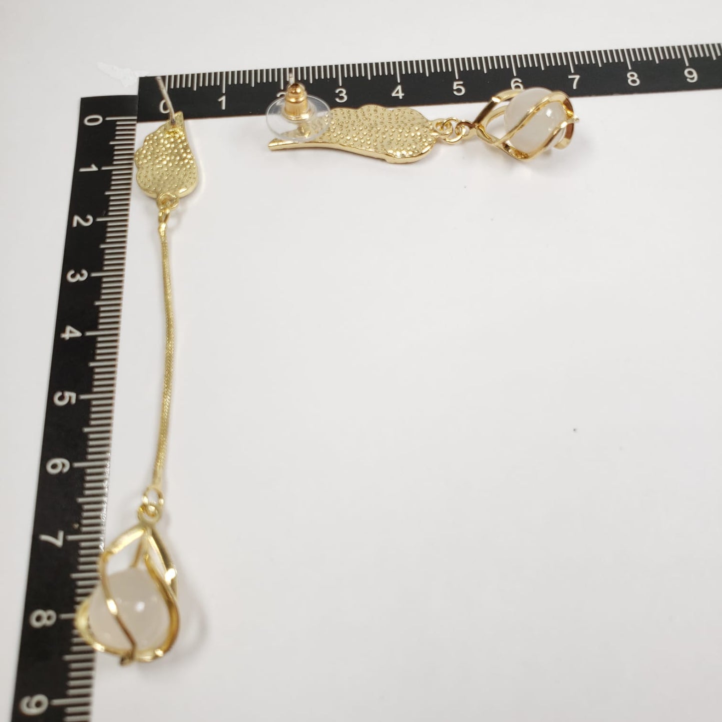 Feather Collection Opal Dangle Earrings (EDE 2306)