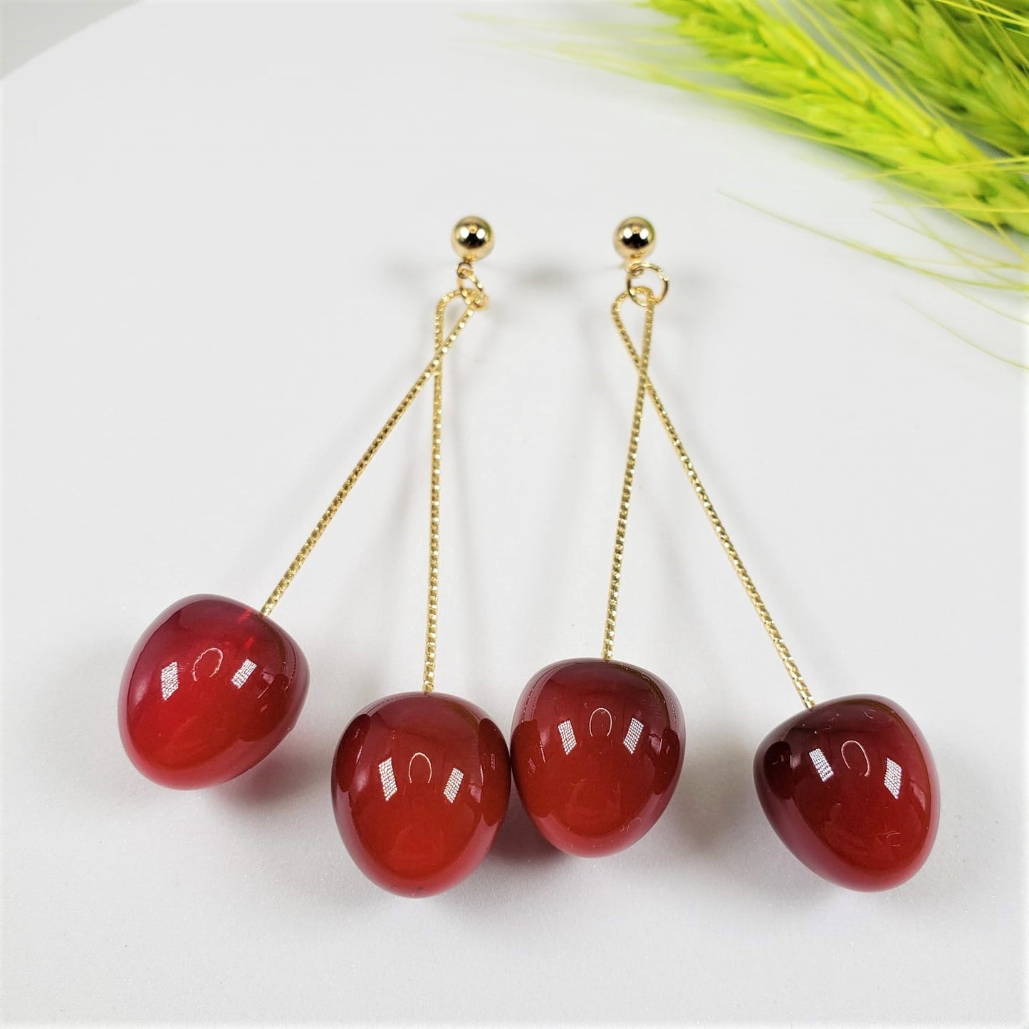 Cherry Drop Earrings (EDE 2336)