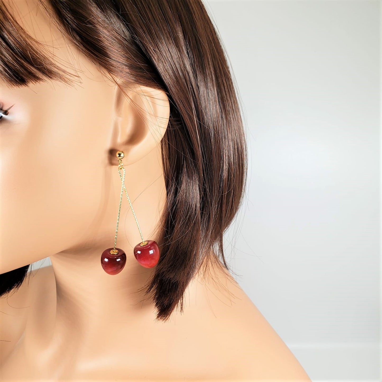 Cherry Drop Earrings (EDE 2336)