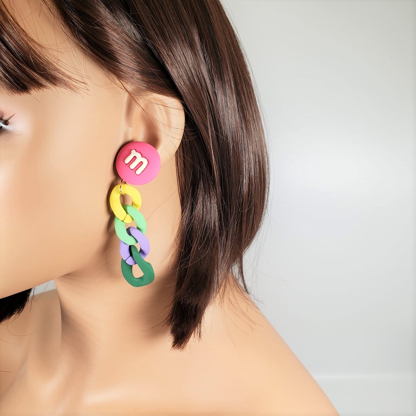 Asymmetrical Cartoon Dangle Earrings (EDE 2328)