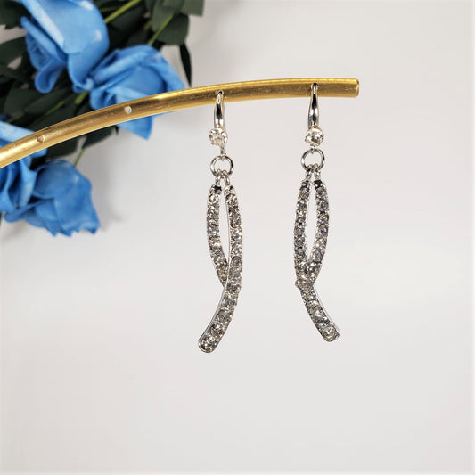Luxury Style Crystal Hook Earrings (EHE 3112)
