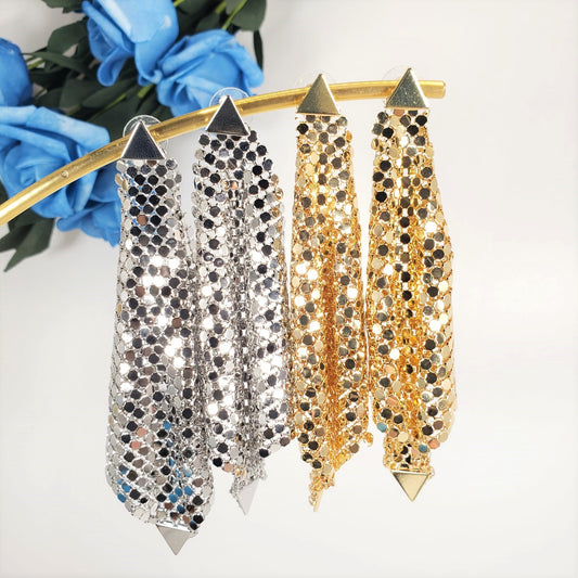 Pompous Triangle Dangle Earrings (EDE 2329)