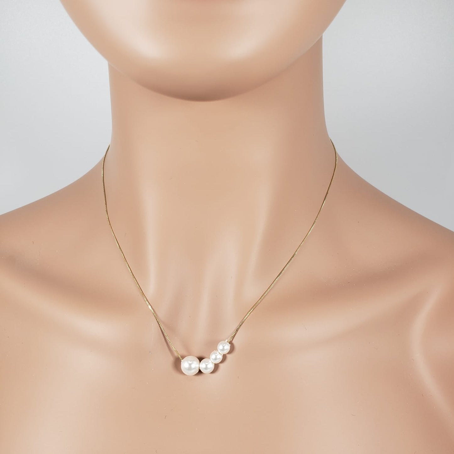Simple Pearl Collar Necklace (CON 4002)