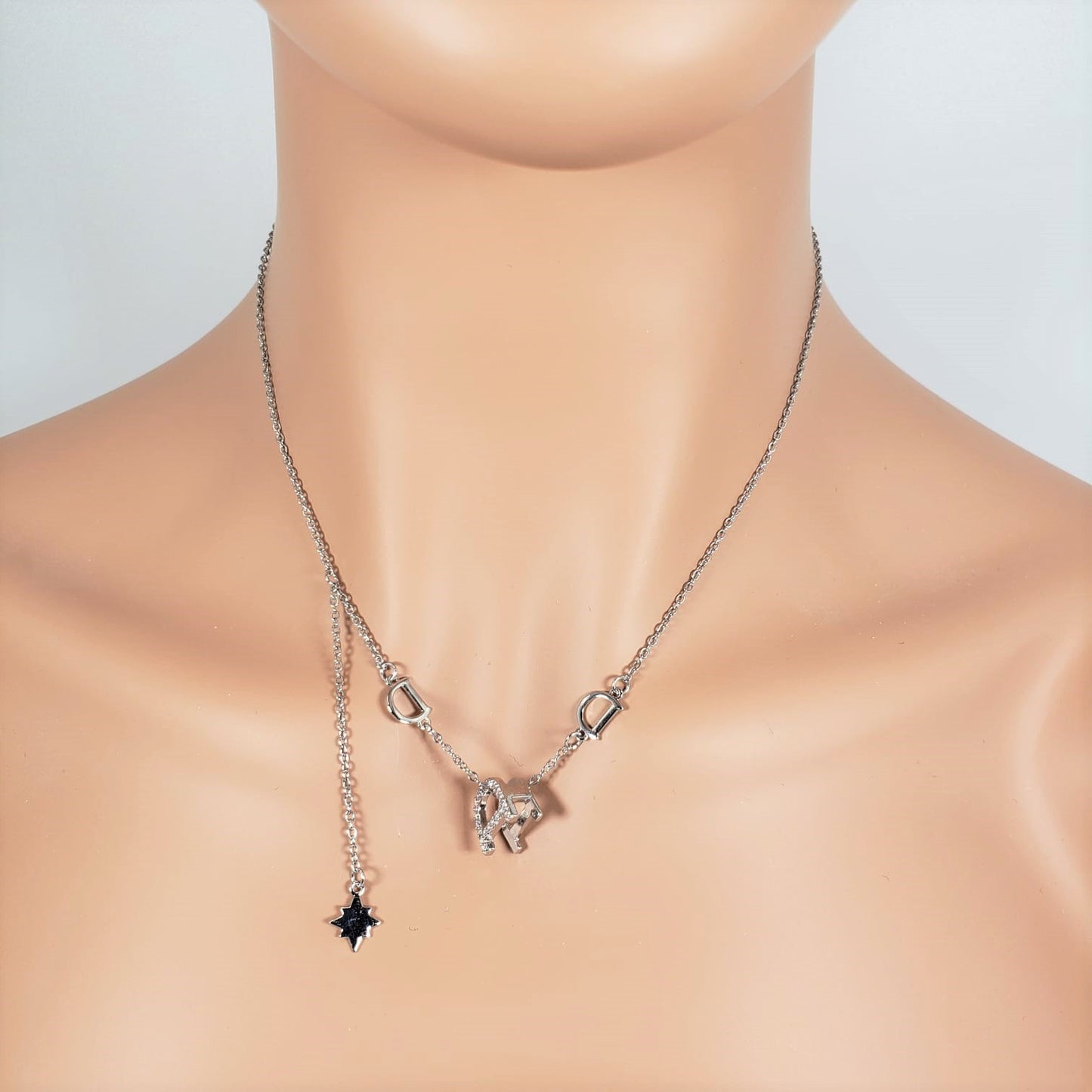 Elegant Letter D Collar Necklace (CON 4006)