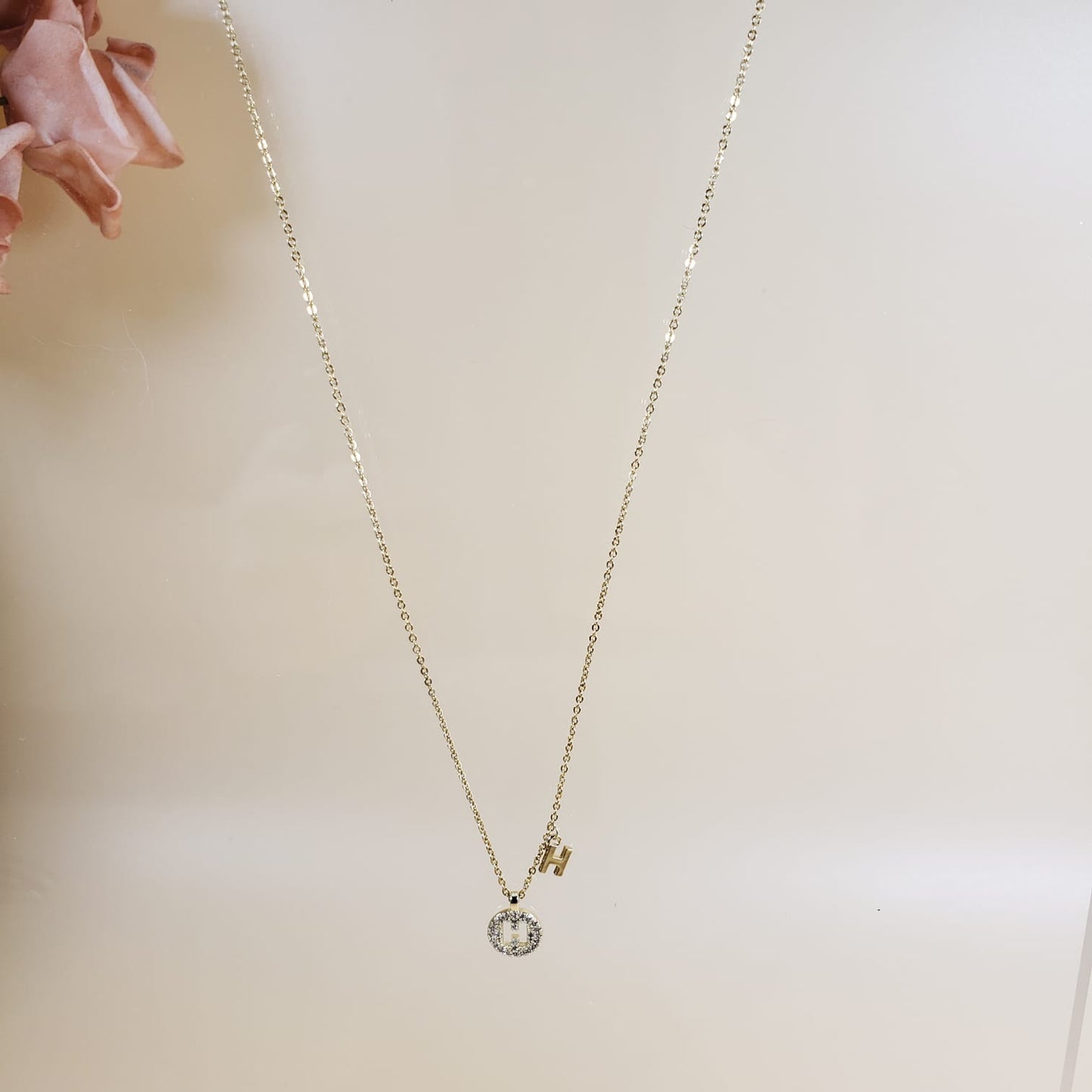 Elegant Letter Collar Necklace (CON 4001)