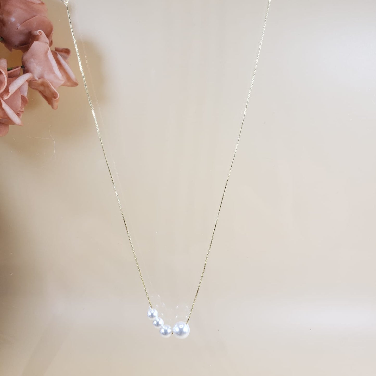 Simple Pearl Collar Necklace (CON 4002)