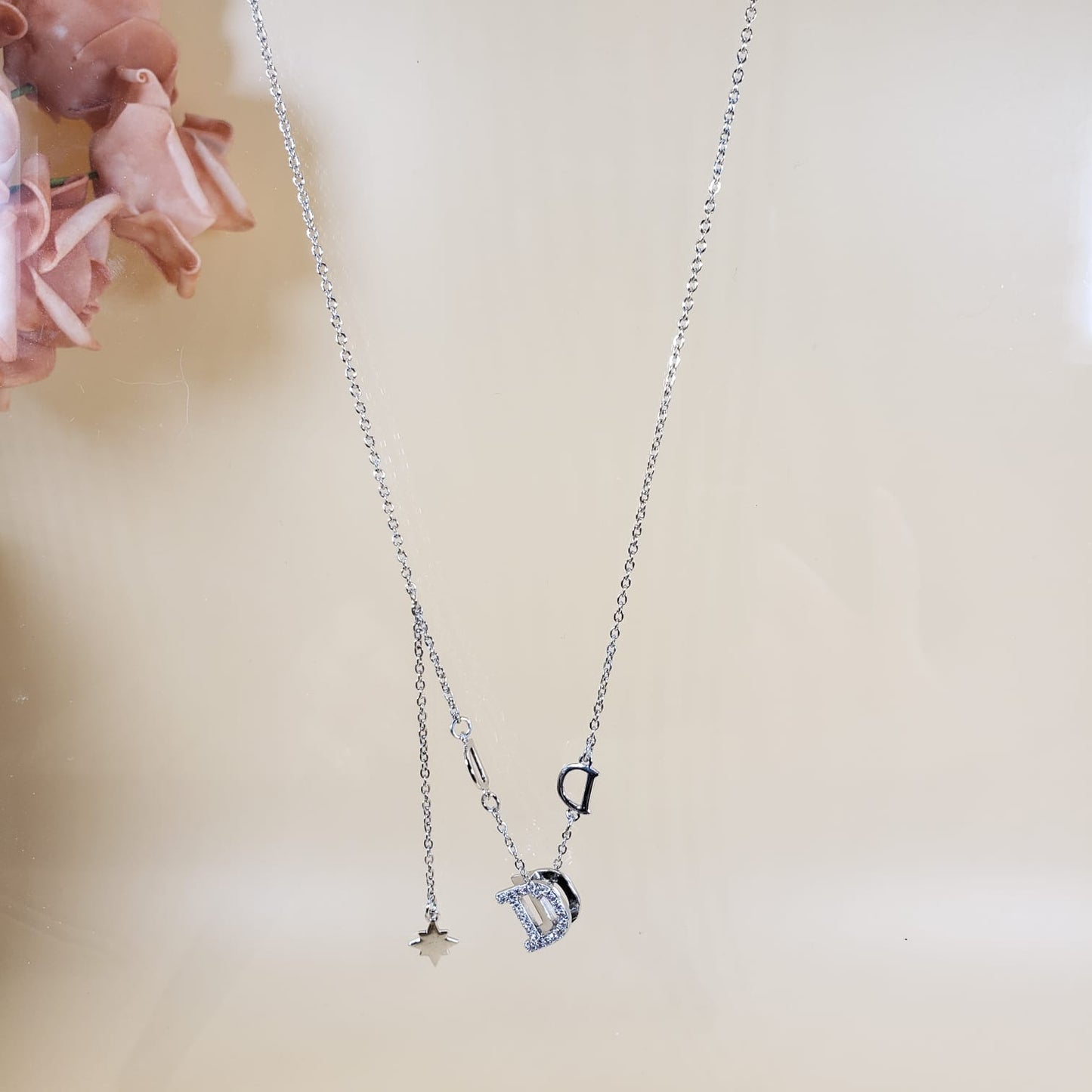 Elegant Letter D Collar Necklace (CON 4006)