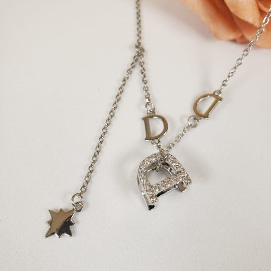 Elegant Letter D Collar Necklace (CON 4006)