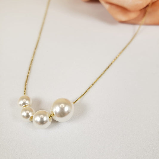 Simple Pearl Collar Necklace (CON 4002)
