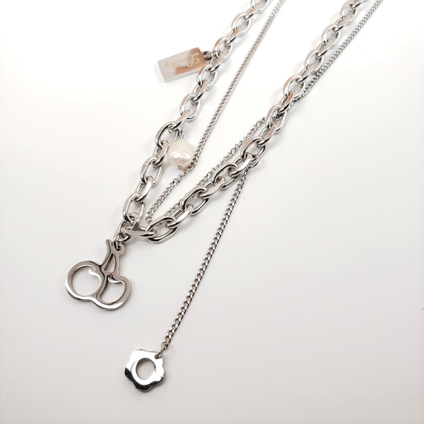 Double Layer Cherry Princess Necklace (PRN 3006)