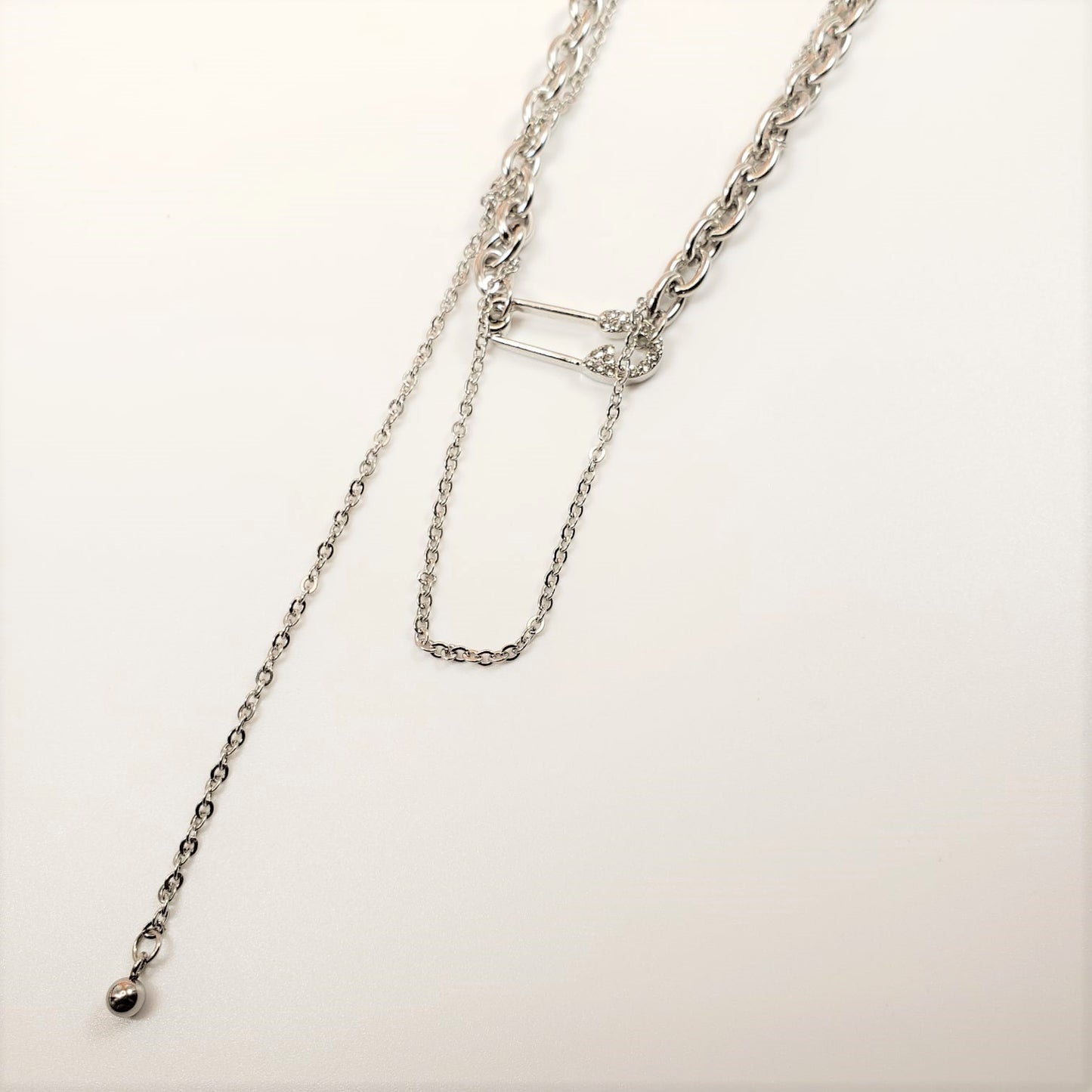 Casual Titanium Steel Pin Collar Necklace (CON 4010)