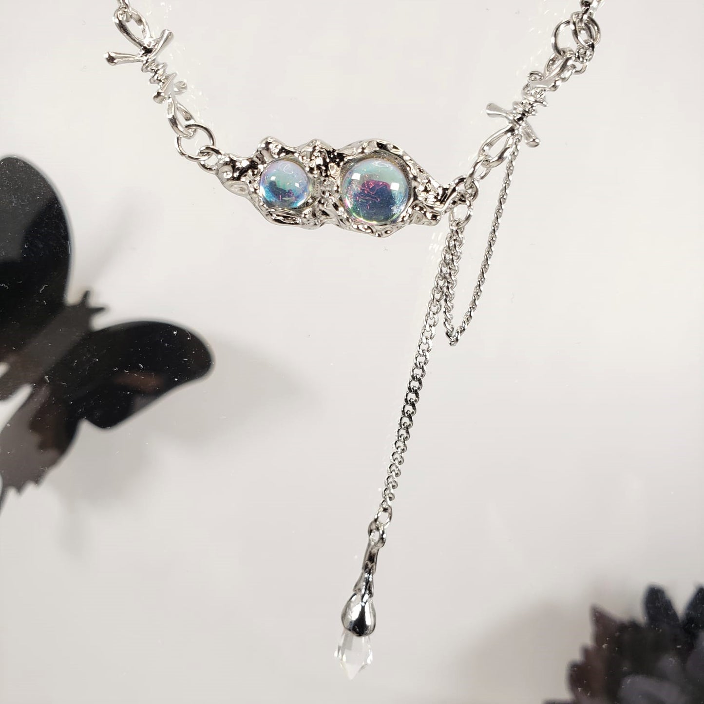 Moonstone Tassel Princess Necklace (PRN 3011)