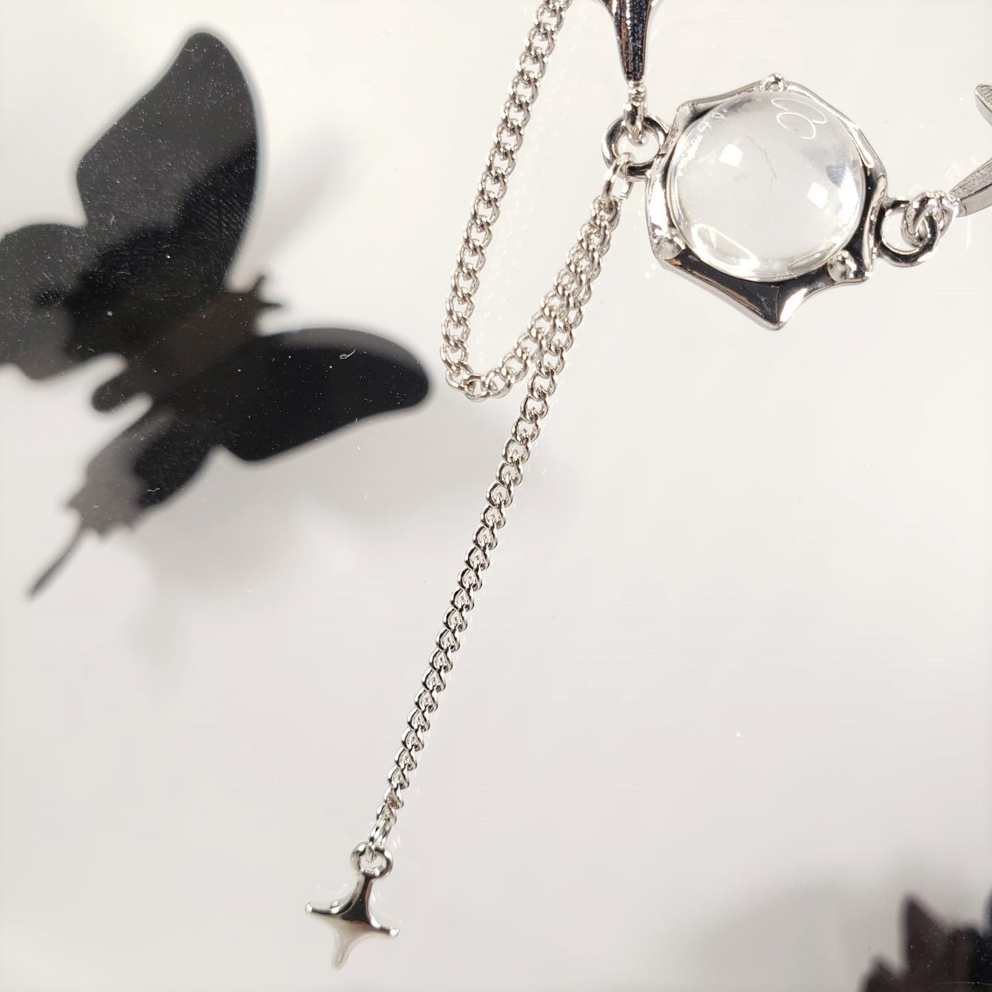 Moonstone Tassel Collar Necklace (CON 4011)