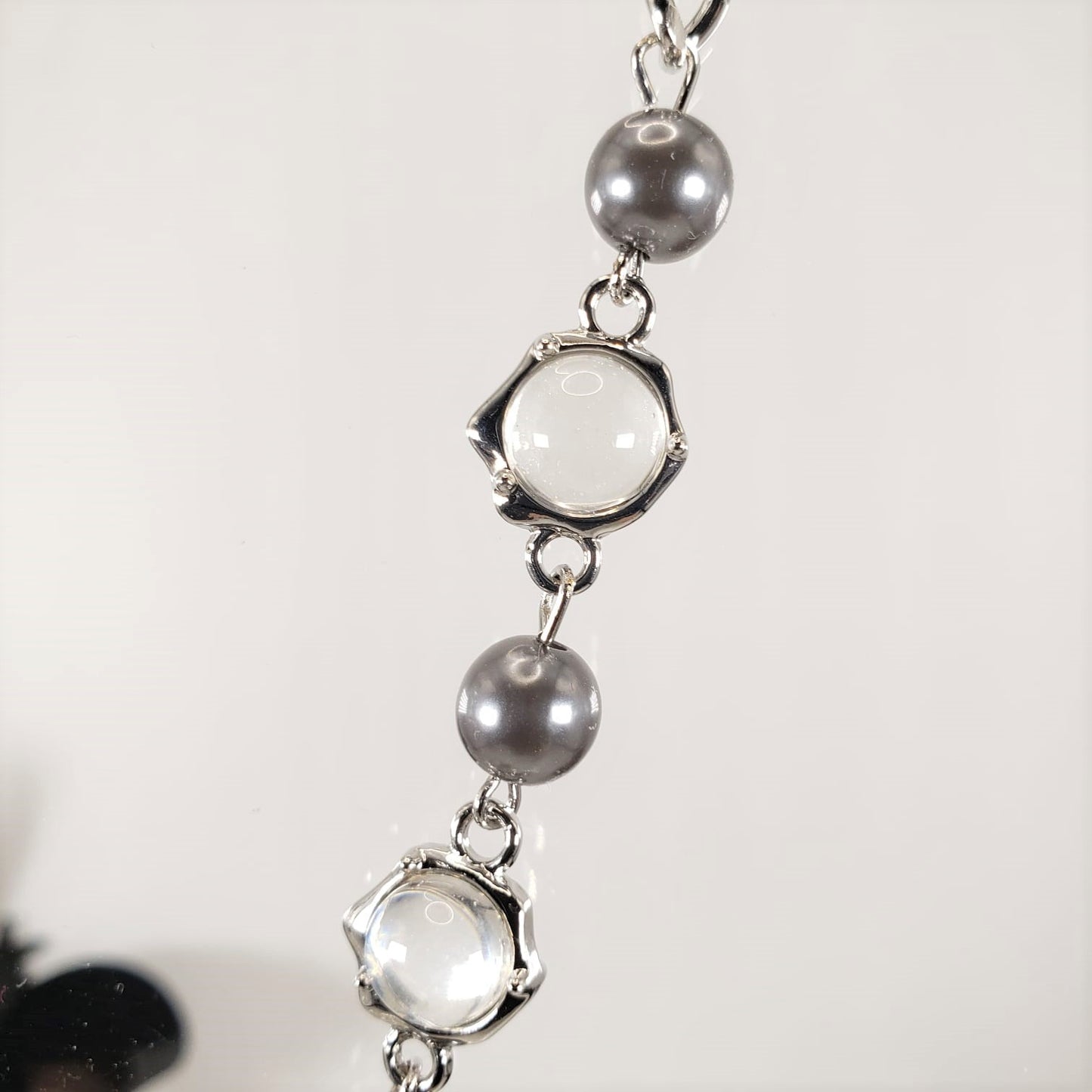 Moonstone Tassel Collar Necklace (CON 4011)
