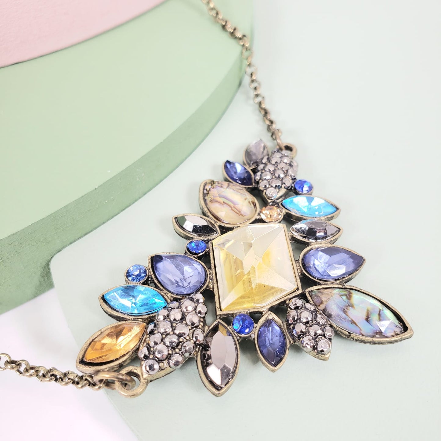 Vintage Triangle Princess Necklace (PRN 3013)