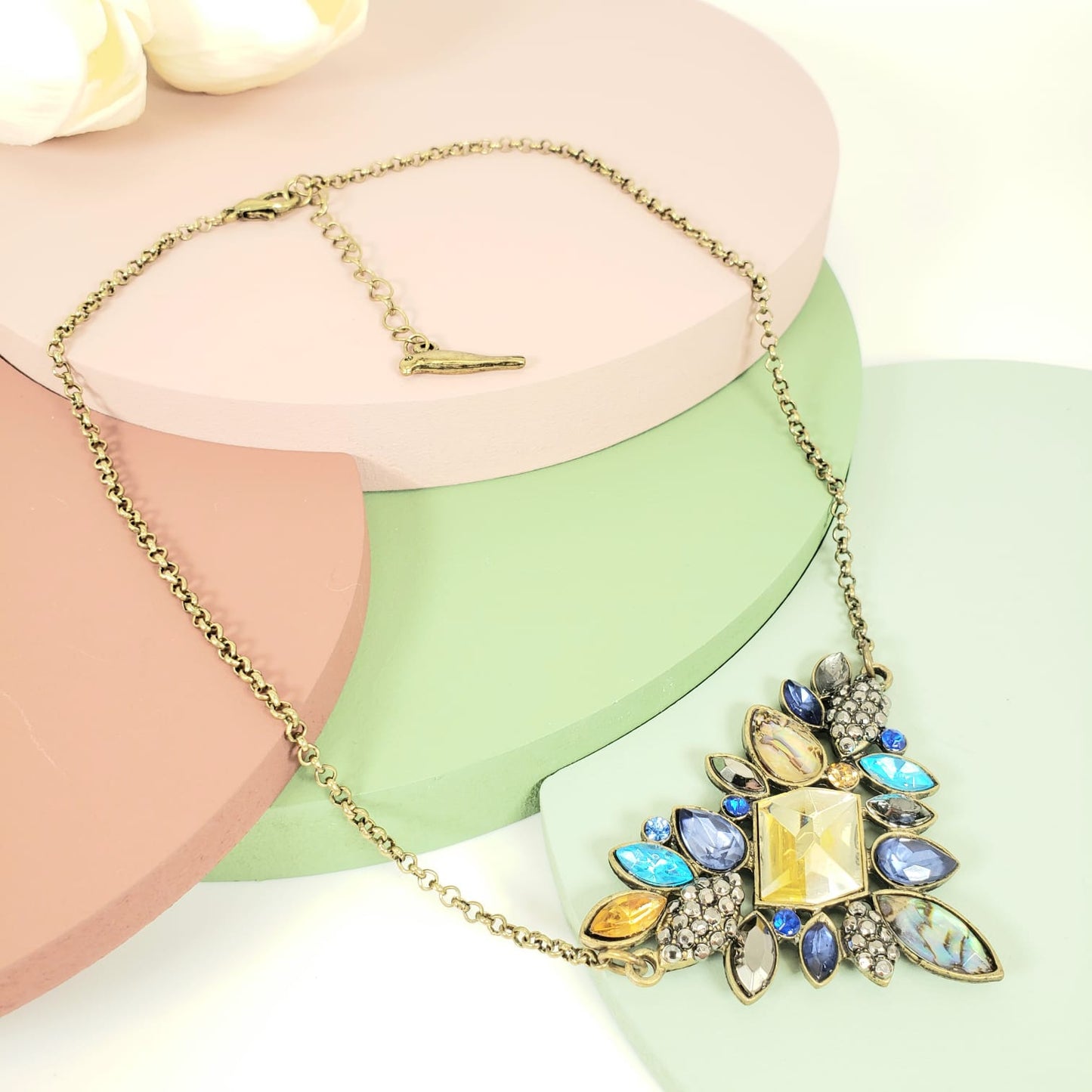 Vintage Triangle Princess Necklace (PRN 3013)