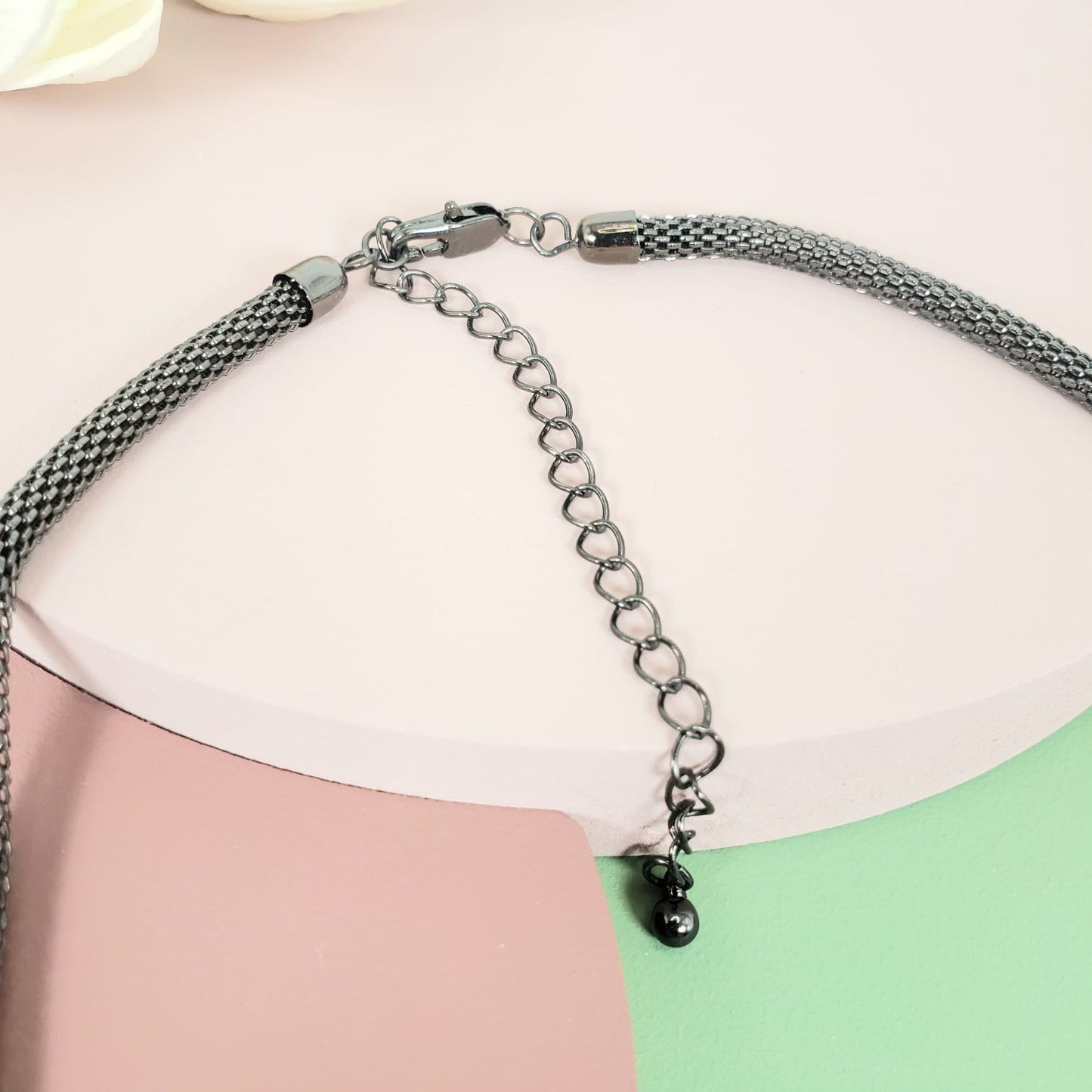 Hollow Gemstone Ball Princess Necklace (PRN 3014)