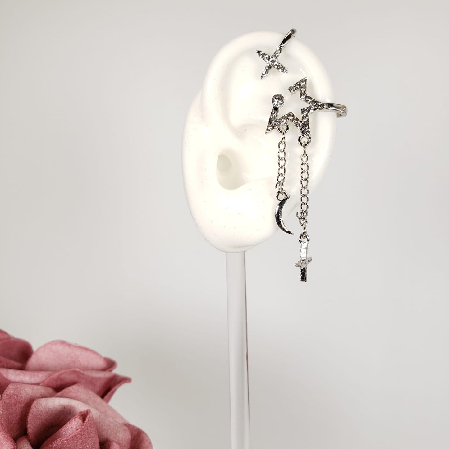 Moon And Star Ear Cuff (EEC 1009)