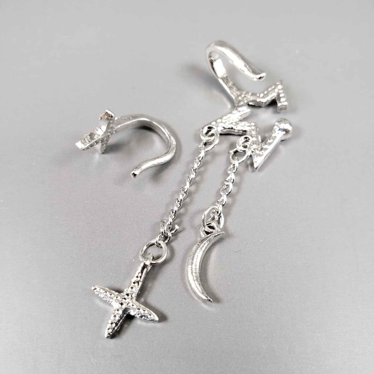 Moon And Star Ear Cuff (EEC 1009)