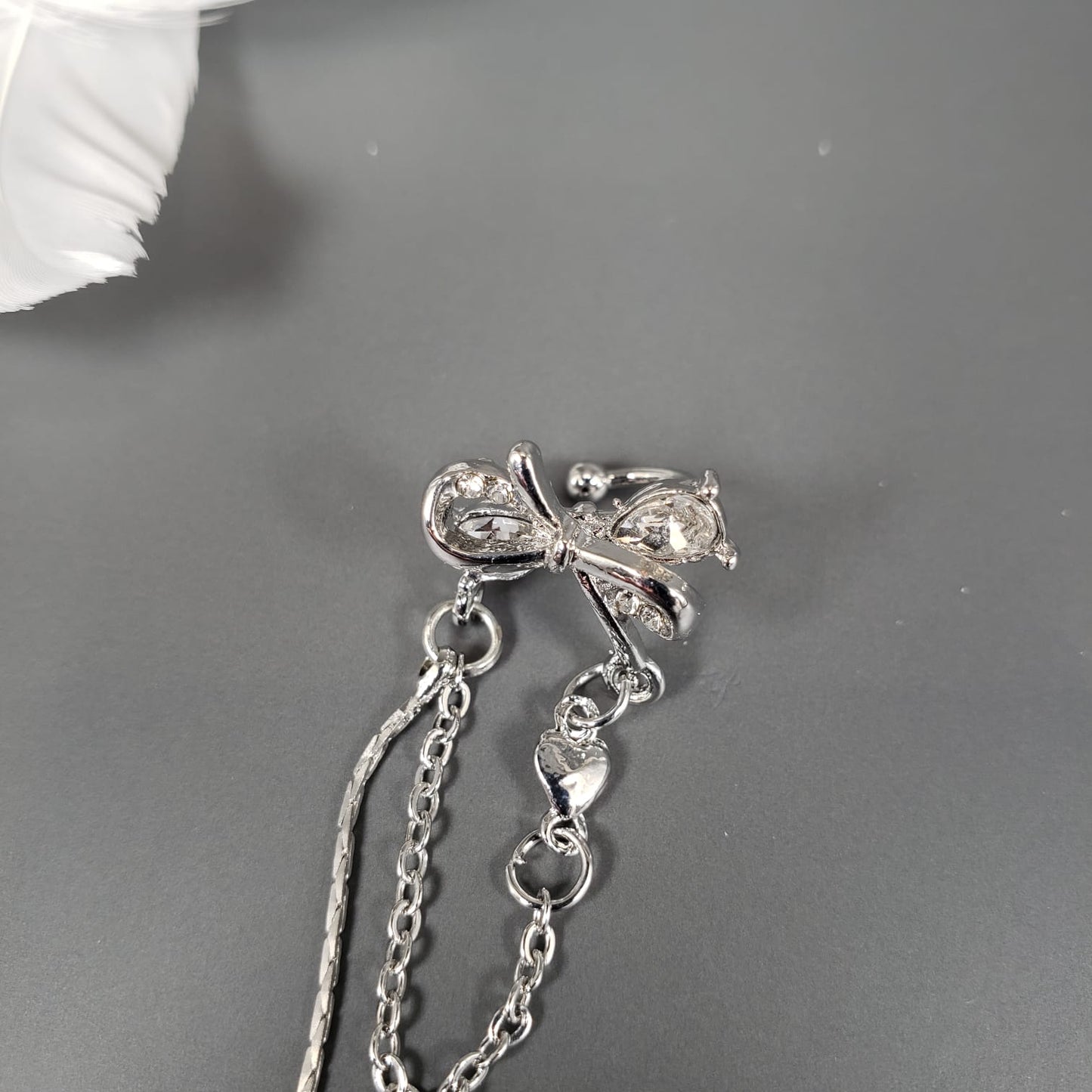 Bowtie Tassel Ear Cuff (EEC 1011)