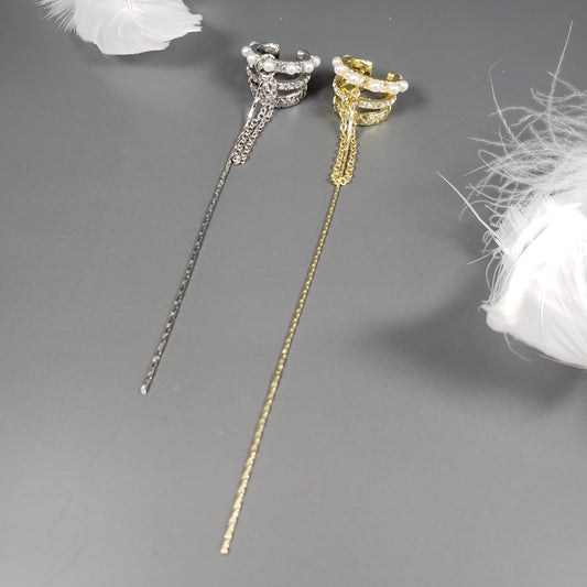 Tassel Pearls Ear Cuff (EEC 1001)