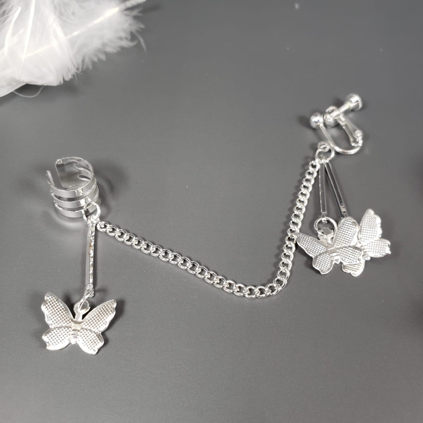 Butterfly Clip-On & Ear Cuff (EEC 1012)