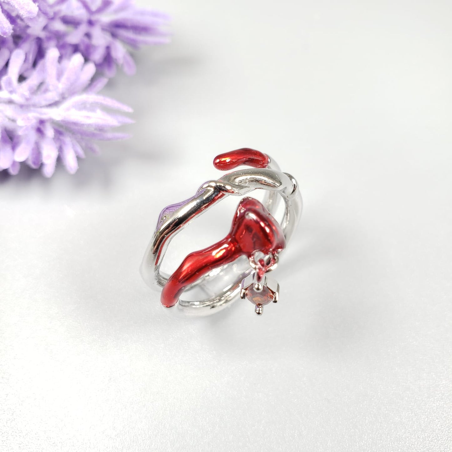 3D Rose Ring & Three Rose Ring