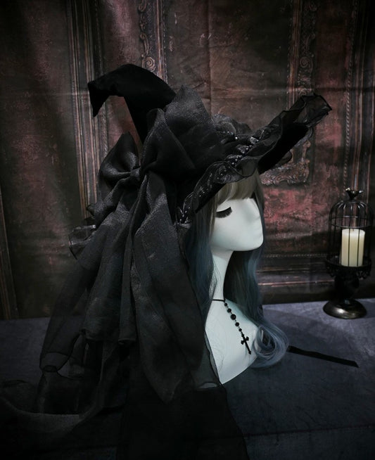 Day & Night Collection Big Bowknot Lolita Hat