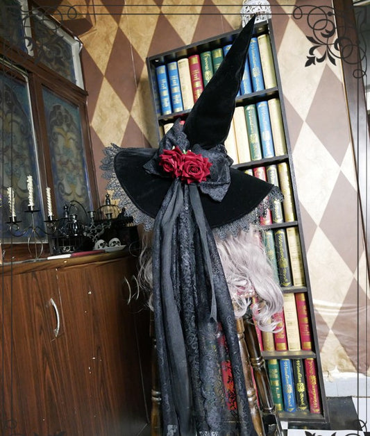 Day & Night Collection Red Rose Lolita Hat