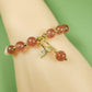 Strawberry Crystal Fishtail Beaded Bracelets (BBE 6201)