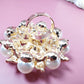 Pompous Pearl Flower Rings (R 4015)