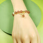 Strawberry Crystal Fishtail Beaded Bracelets (BBE 6201)