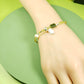 Simple Green Crystal Beaded Bracelets (BBE 6208)
