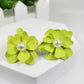 Green Flower Stud Earrings (ESE 1020)