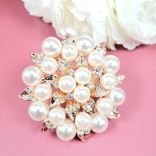 Pompous Pearl Flower Rings (R 4015)