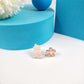 Cat And Flower Stud Earrings (ESE 1023)