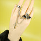 Black Bat Punk Conjoint Rings