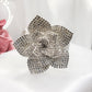 Luxury Rhinestones Flower Cuff Bracelets