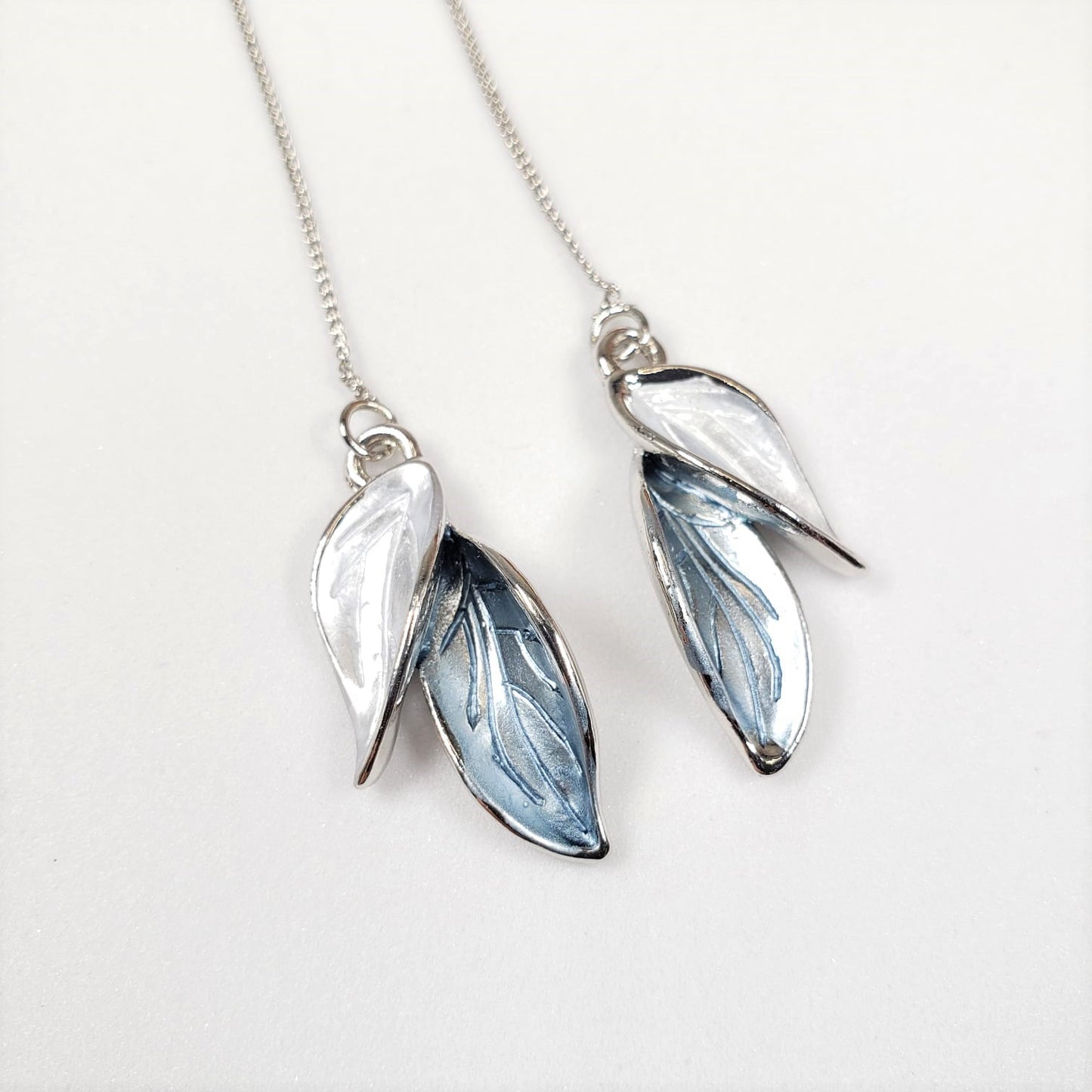 Leaf Colour Contrast Dangle Earrings (EDE 2305)