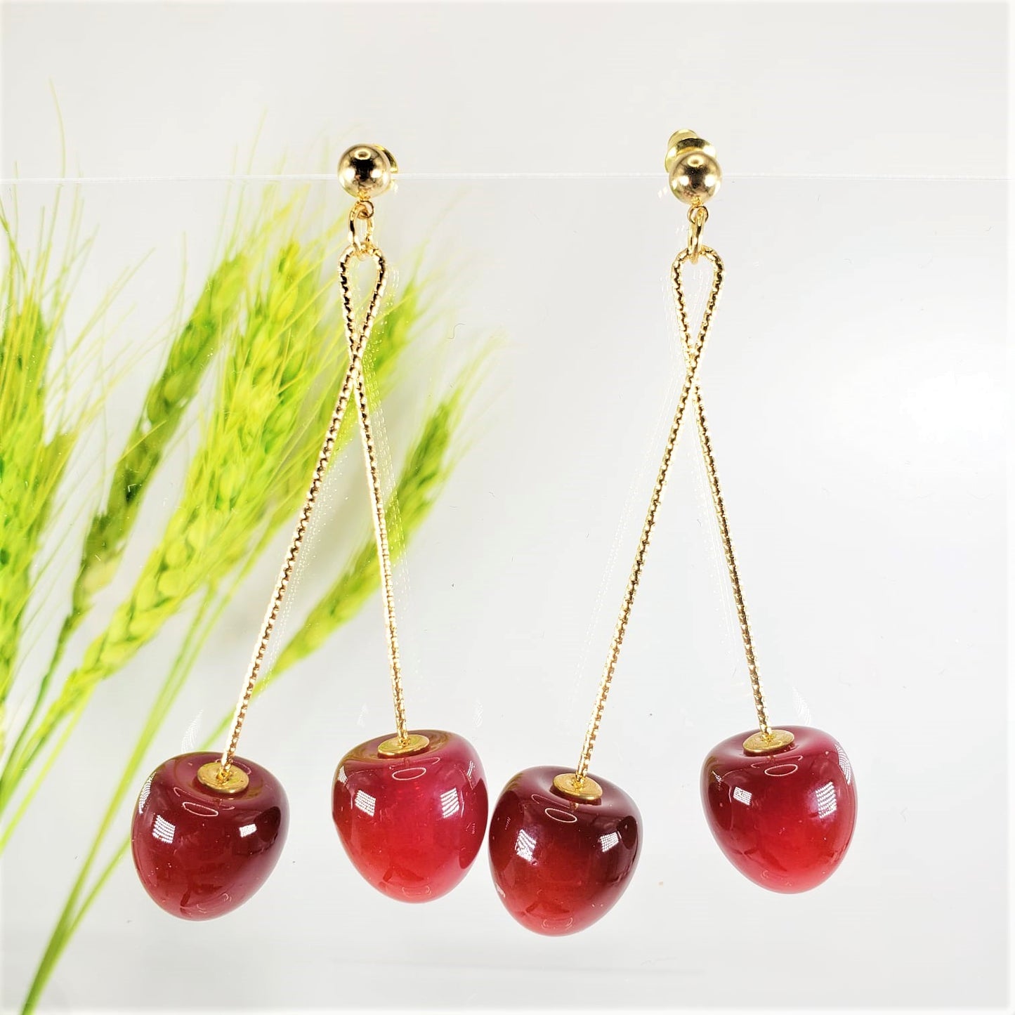 Cherry Drop Earrings (EDE 2336)