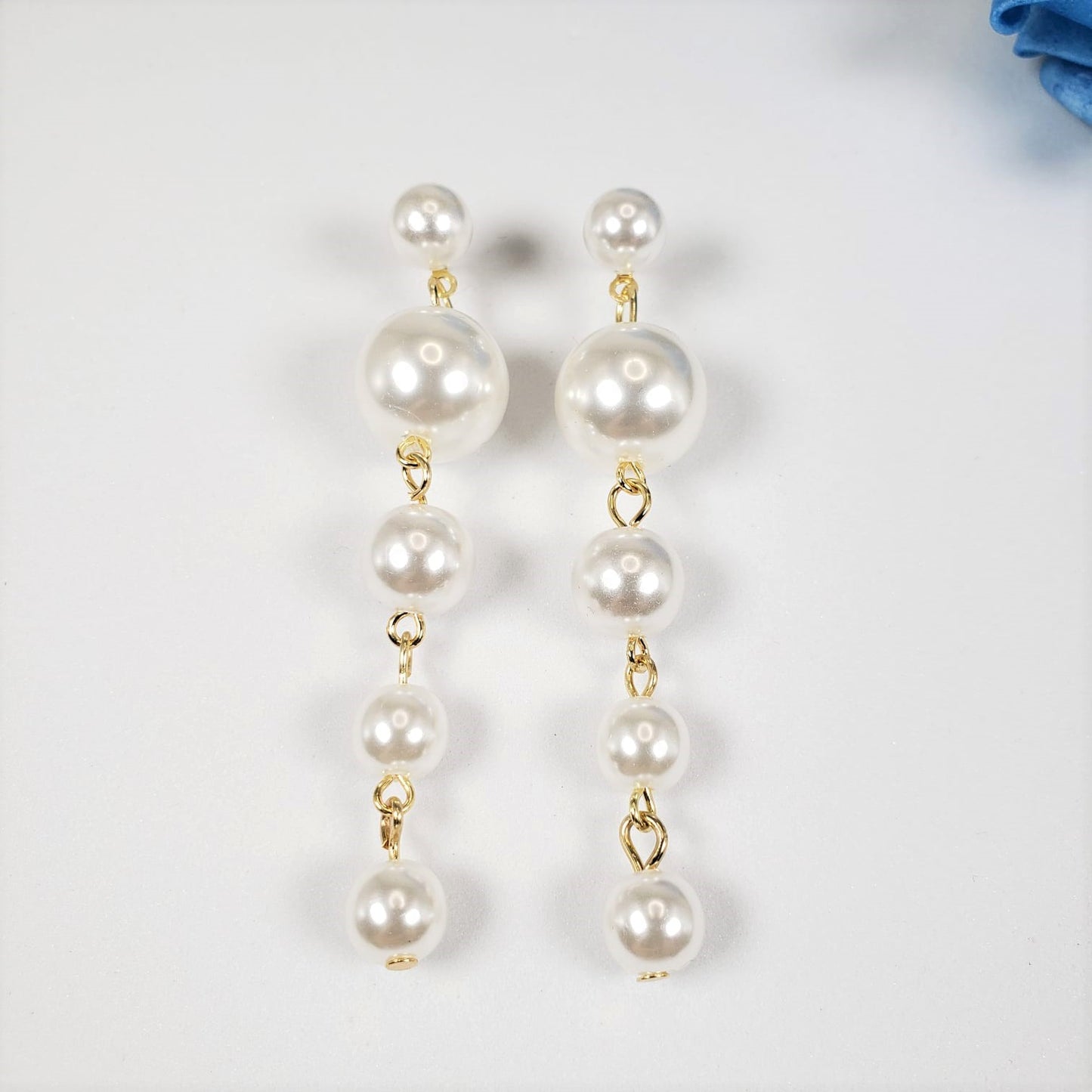 Pearl Tassel Two Ways Dangle Earrings (EDE 2321)