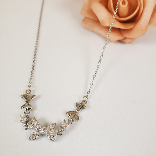 Elegant  Bowtie Princess Necklace (PRN 3004)