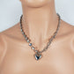 3D Heart-Shape Matinee Necklace (MAN 8001)