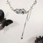 Moonstone Tassel Princess Necklace (PRN 3011)